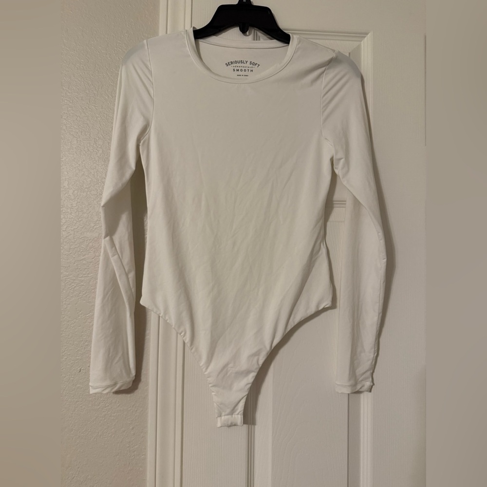White Long Sleeve Bodysuit